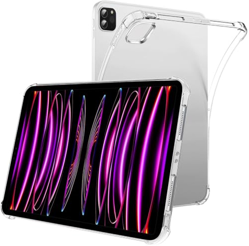 for iPad Pro 11 inch 1st/2nd/3rd/4th Generation Case (11 inch, 2018/2020/2021/2022), Slim and Light Case, Clear