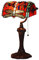 Bieye L30057 16 pollici Libellula Lampada da tavolo banchiere in vetro colorato Tiffany Style