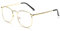 Unisex Metall Frame Beatles Retro Sixties Style Runde Metall Brillen Damen Herren Klare Linse Brille