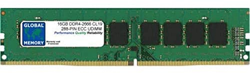 16 GB DDR4 2666 MHz PC4-21300 288-PIN ECC DIMM (UDIMM) Arbeitsspeicher RAM, kompatibel mit Servern, Workstations, Motherboards (Nicht für PCs)