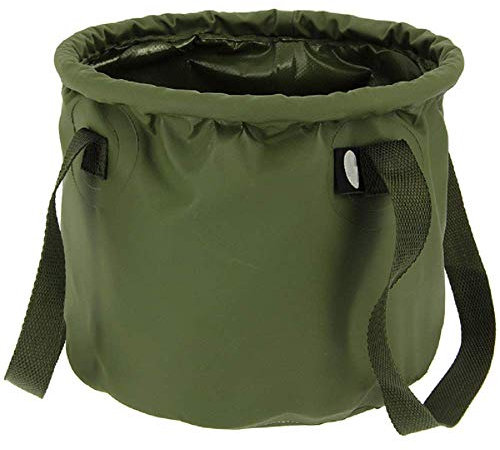 G8DS® Wasserdichter PVC Falteimer kompakt klein Tragegriffe Wassertransport Carp Care Futter anmischen Köder