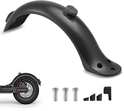 Zeeanker Electric Scooter Rear Fender, Black Mudguard with Hook for Xiaomi M365 / M365 Pro Scooter, ABS Plastic, Vehicle Specific Fit