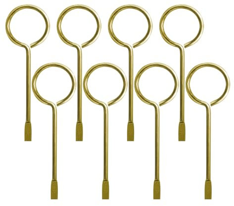 Interior Bedroom Bathroom Door Emergency Key, Key Pin for Interior Privacy Door Lock Compatible - 8 Pack