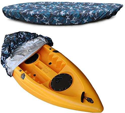 flyingx Universelle Bootsplane Persenning wasserdichte und Staubdichte Kajak Kanu Boot Abdeckplane,Kajak Kanu Abdeckung Plane