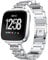 AISPORTS Kompatibel mit Fitbit Versa 2 Armband für Frauen, Kristall Bling Glitzer Diamanten Strass Schmuck Metallarmband Armband Ersatzarmband für Fitbit Versa 2/Versa/Versa Lite Smart Watch
