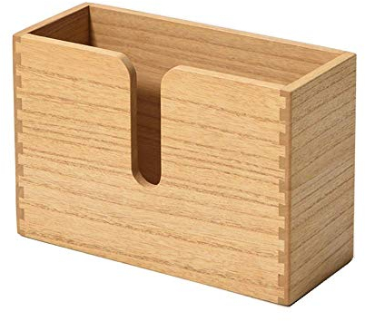 KIRIGEN Porte-Serviettes en Papier en Bois Porte-Serviettes en Papier Mural pour la Cuisine, Les Toilettes et la Salle de Bain Retient Les Serviettes pliées en C, en Z et en Trois Couleur Naturelle