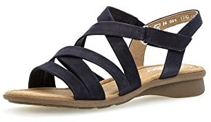 Gabor Damen Riemchensandalen, Frauen Sandaletten,Moderate Mehrweite (G),Sommersandalen,Women's,Ladies,Sommerschuhe,Blue,38 EU / 5 UK