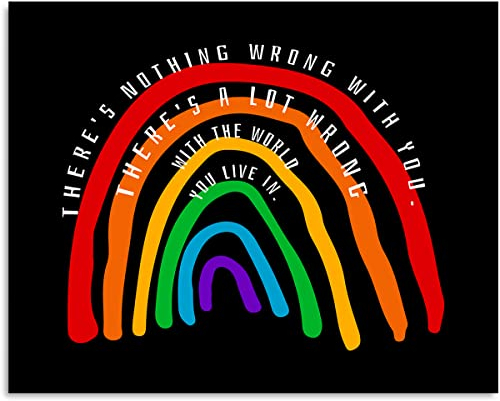 LGBTQ Accessories Wandkunst – LGBTQ Rechte – Gay Pride Poster, Druck oder Leinwand – LGBTQ Pride Gifts – Gay Pride Schilder – Lesbische Geschenke – LGBTQ Dekorationen – 35,6 x 28,9 cm, ungerahmt