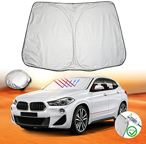 LFOTPP Parasol para parabrisas de BMW X2 F39, interior del coche, protección UV, accesorio plegable y portátil