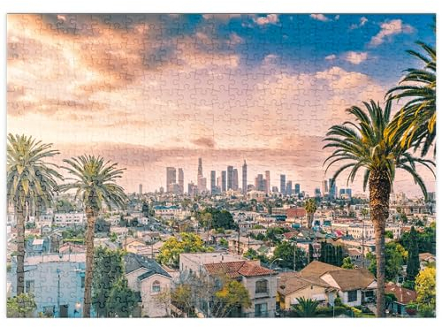 MyPuzzle Schöner Sonnenuntergang im Zentrum von Los Angeles - Premium 500 Teile Puzzle - MyPuzzle Sonderkollektion von Puzzle Galaxy
