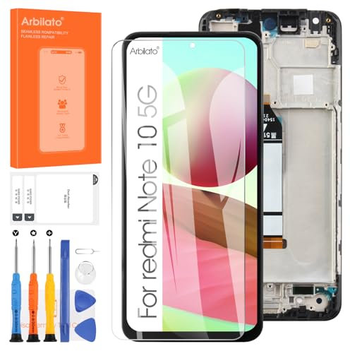 Pantalla de repuesto para Xiaomi Redmi Note 10 5G para Xiaomi Poco M3 Pro 5G pantalla LCD para Redmi Note 10T 5G, digitalizador táctil, piezas de reparación con marco (no compatible con Note 10