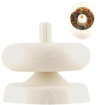 Bead Spinner Bowl With Beading | Clay Bead Spinner | Bead Spinner Cheap | Clay Beads Bracelet Making Kit | DIY Making Bead Spinner | White Clay Beads Waist Beads Kit For Jewelry Making Bracelet Maker