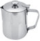 Tasse à Mousser, Tasse à Café en Acier Inoxydable Crémeuse, Pichet à Mousse de Lait, Pichet à Vapeur avec Couvercle pour Café au Lait Cappuccino Latte Art (350ml)