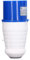 Enchufe Industrial 3 Pines Impermeable IP44 Enchufe 32A CEE 220-250V Azul) (HR-023 (masculino))