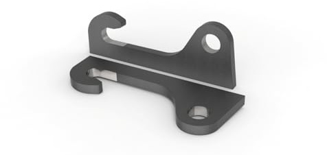 Joma-Tech | Koppelhaken kompatibel mit Atlas AR95 | 55x60x380mm | S355 Stahl | 1 Paar (2 Stück)