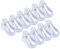 F Fityle 10x camilla transparente para zapatos de bebé, vitrina profesional, portátil, duradera, práctica, soporte para botas, pantalla moldeadora para, Los 8CM