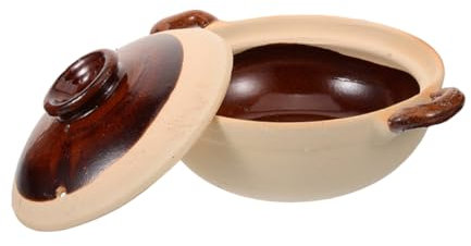 Zerodeko Sopa y guiso de olla de cerámica olla de barro estufa de utensilios de cocina olla donabe japonesa olla de sopa cazuela de cocina olla casera cámping cacerola estofado