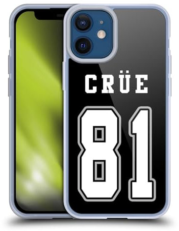 Head Case Designs Offizielle Motley Crue Jersey Logos Softgelhülle Kompatibel Mit Apple iPhone 12 Mini Und Kompatibel Mit Magsafe Zubehör