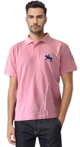 2chilly Polo pour homme - Polo d'été variantes - Polo de sport de Majorque - Marathon de vélo - Vintage - Moto personnalisée - Oldtimer, Polo rose clair, XL