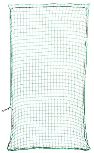 vidaXL Rete per Rimorchio con Corda Elastica Verde 6x3 m in PP, rete per carico, copertura rete per rimorchio, copertura per rimorchio