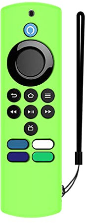 KANGQL Fernbedienungsabdeckung, staubdicht, weiches Silikon, für Fire TV Stick Lite mit neuester Alexa Voice Remote Lite 2nd Generation 2022 Voice Re, Limette