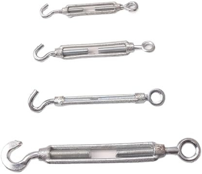 Tensor de cuerpo abierto Tornillos de gancho de ojo Tensión de cable Tornillos de apriete for cesta de flores(12mm)