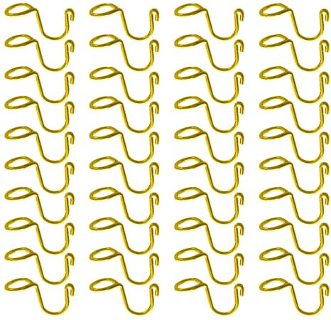 CZAKOMIX Ganchos para Conector de Percha de Ropa, 40 Piezas Acero Inoxidable Perchas, Ganchos para Colgar Ropa, Para Armario de Ropa Conectar Perchas Y Organizar el Espacio Del Armario(Oro)