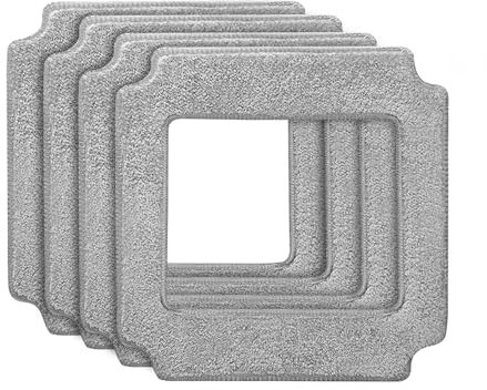 Microfiber Moping Cloth for Window Vacuum Cleaning Robot, Compatible for ABIR WD8, Including Mops 4 Pcs