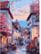 feelive Peinture Numero pour Adulte, DIY Ville Pittoresque Peinture Numero d'art Acrylique pour Adultes Débutants Facile sur Toile 30×40 cm avec Peintures et Pinceaux(sans Cadre)