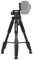 Qukaim Zomei Q111 Trépied de voyage léger et portable en alliage d'aluminium avec plaque de dégagement rapide et sac de transport pour smartphone Canon Nikon DSLR 142 cm