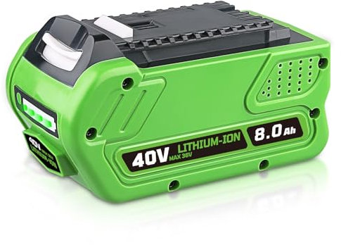 DASNITE 29462 8.0Ah Lithium-ion Replacement for GreenWorks 40V Battery Compatible with GreenWorks Battery 40V 29472 29462 29252 20202 22262 25312 25322 20642 22272 27062 21242 Power Tools