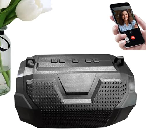 Duroecsain Enceinte sans fil, lecteur de musique avec basses profondes modernes pour chambre d'adolescent et d'adultes, salon, cuisine