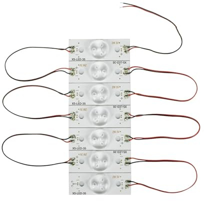 WEIYAOYAOWH 25 lotti da 175 pezzi NUOVI for perline di lampade SMD for TV LCD da 20-120 pollici 3V 6V con lente ottica F-liter LED TV Riparazione(B 3V 2W)