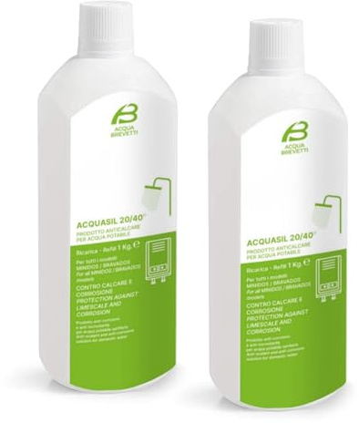 Acquasil 20/40 Polifosfato Liquido – Anticalcare e Anticorrosione per Impianti Idrici e Caldaie – Compatibile MiniDOS/BravoDOS (2 Kg)