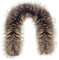 Futrzane Classic Fourrure pour Capuche - Col Amovible - Echarpe Fausse Fourrure (XS, Marron Classic)