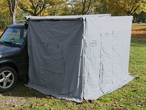 Prime Tech Seitenwände zur Dachzelt-Markise grau 250x200x210cm