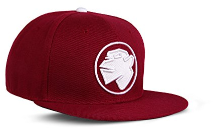 Rebel by Nature RC1 - Snapback Cap Logo Mütze Unisex Kappe Hat Sport Baseball 100% Acryl - Collection No1-6Panel ORIGINAL Rebel (Bordeaux-RED)