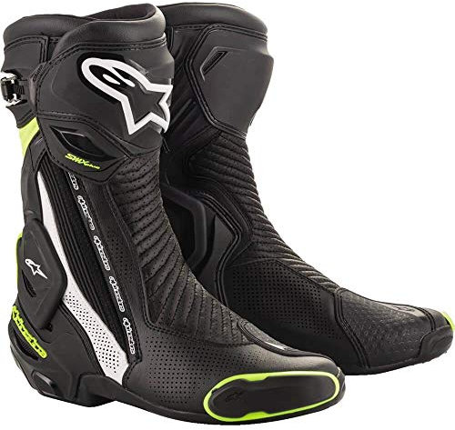 Alpinestars SMX Plus v2 - Stivali ventilati (43) (nero/bianco/giallo)