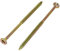100 viti per truciolato 6,0 x 100 Torx | filettatura parziale – giallo zincato | testa piatta | vite universale | viti