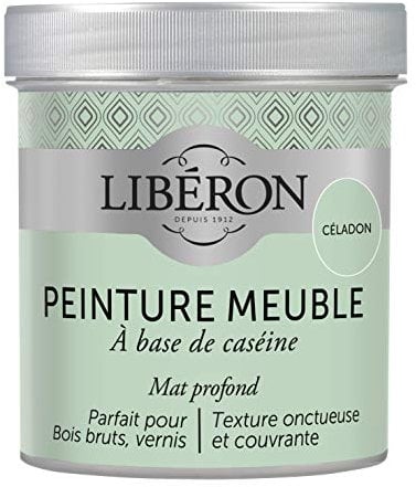 Libéron Peinture meuble à base de caséine, Céladon, 500 ML