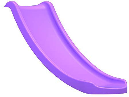 Rebo® Universal Children’s Plastic Garden Wave Slides - 1.2m / 4ft Purple Slide | OutdoorToys | Gentle Wave Shape, Quick and Easy Installation, Plastic