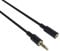PremiumCord Klinkenkabel 3,5 mm 4-polig, für Audio- und Sprachübertragung, ermöglicht die Verwendung eines Mikrofons, Aux Headset Audio Verlängerungskabel, M/F, Länge 2 m