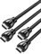 UGREEN Cable HDMI 2.1 48Gbps Alta Velocidad 8K 60Hz 4K 120Hz eARC Dolby Visión, 3D HDR10+ HDCP 2.2 UHD Compatible con PS5 PS4 Xbox One Blu-Ray DVD HDTV 2 Piezas, 3M