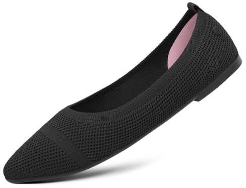 Giesswein Eco Ballerinas Pointy - Spitze Damen Ballerina aus recyceltem PET | Vegane Ballet Flats aus 3D-Strick – schlanker Schnitt in Weite F – eleganter Sommerschuh für Büro, City und lange Abende