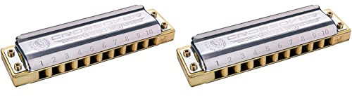 Hohner M2009116X Marine Band Crossover Bb Harmonica & M2009016X Marine Band Crossover C Harmonica.