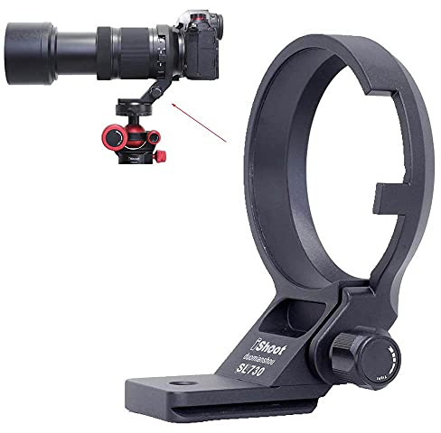 iShoot Anneau de Montage pour Trépied Bague Collier d'Objectif Compatible avec Panasonic Lumix S 70-300 f/4.5-5.6 Macro OIS, Support Lentille Plaque de dégagement Rapide Caméra Arca-Swiss Fit