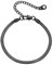 U7 Armbänder Damen Schwarz Schlangenarmband 3mm Breit Flache Armreifen ohne Anhänger Flache Schlangen Armband Oberarmreif Schlicht Armkette Edelstahl Wasserfest Schmuck Armschmuck für Valentinstag