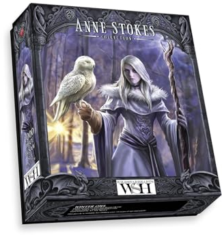 Winter Owl 1000 Teile Puzzle, Anne Stokes Kunstwerk Gotisch Occult Dark Fantasy Druck (Inklusive Posterpuzzle-Anleitung)