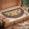 Coopers of Stortford Autumn Tough & Moisture-Absorbing Rubber Door Mat | Half Moon or Rectangular Design (Half Moon)