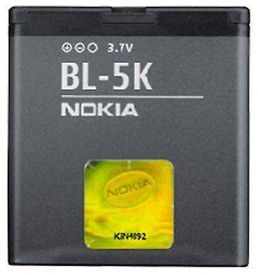 Genuine Original Replacement Rechargeable Nokia Battery Akku BL-5K 1200mAh 3.7V 4.4Wh For C7 / C7-00 8MP / 701 / N85 / N86 / Ora Mobile Phone (BULK PACKAGING)